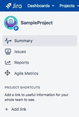 New menu entry with custom icon added to Atlassian Jira