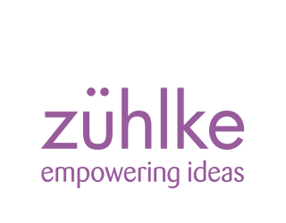 Zühlke logo - empowering ideas - white RGB